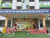 Trường Mầm non Kim Thư trân trọng kính mời các bậc phụ huynh cùng các bé đến tham dự Chương trình Hội chợ Xuân Yêu Thương - Tết Sum Vầy năm 2026