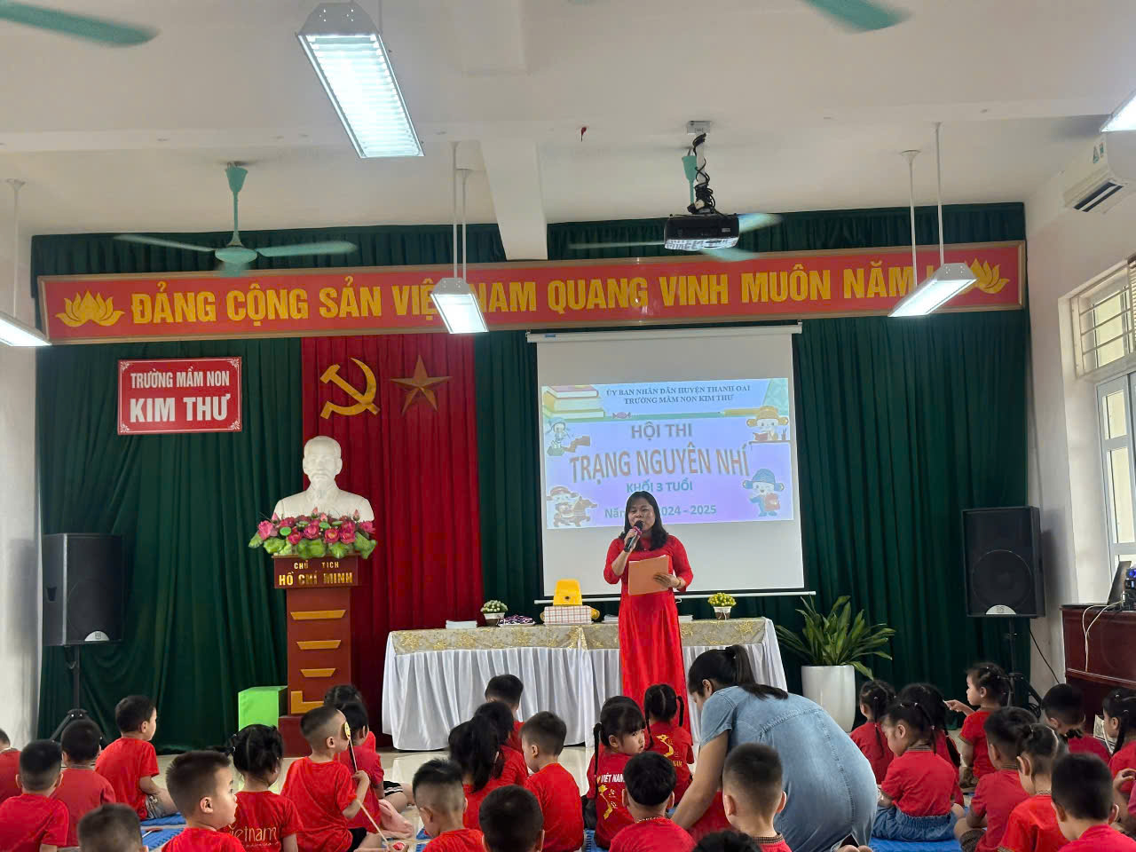 Past 1: Hội thi Trạng Nguyên Nhí - Khối MG 3 - 4 Tuổi Trường MN Kim Thư