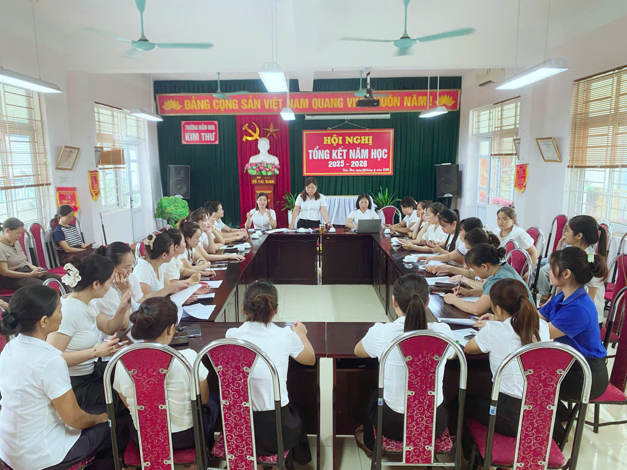 HỘI NGHỊ TỔNG KẾT NĂM HỌC 2025-2026 - TRƯỜNG MÂN NON KIM THƯ