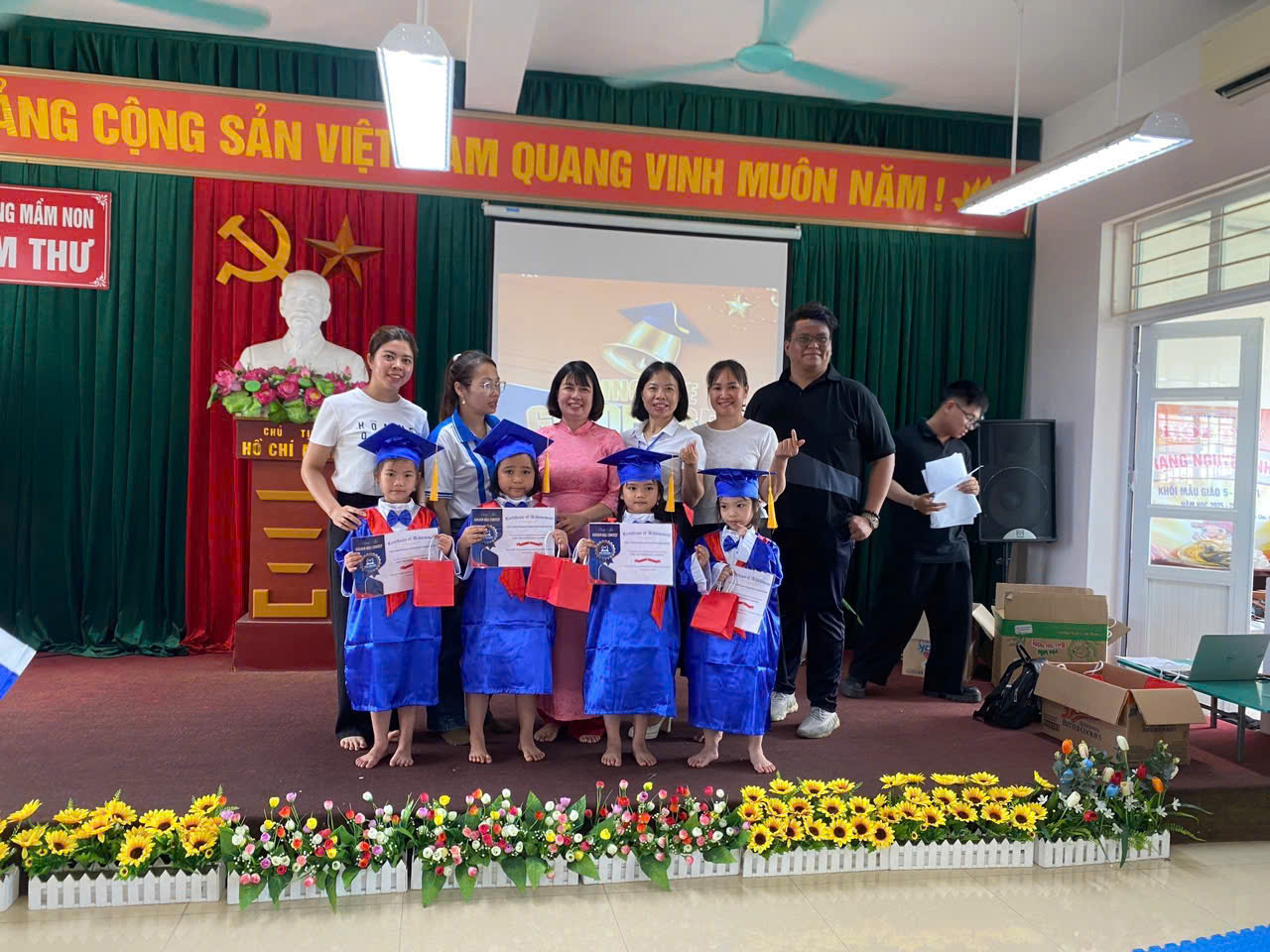 Trường MN Kim Thư phối hợp Trung Tâm Anh Ngữ tổ chức Hội thi: Rung chuông  vàng  năm 2025-2026